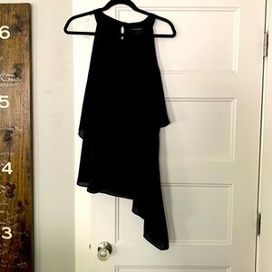 Ashley Stewart sleeveless asymmetrical top blouse 18/20